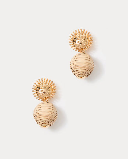 SUMMER SHORELINES WICKER EARRINGS