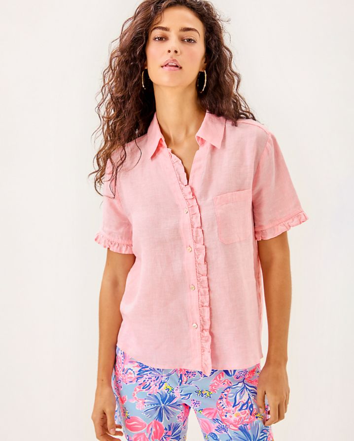 CARDEN RUFFLE TOP