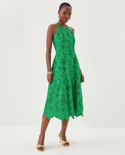 DENISE LACE MIDI DRESS