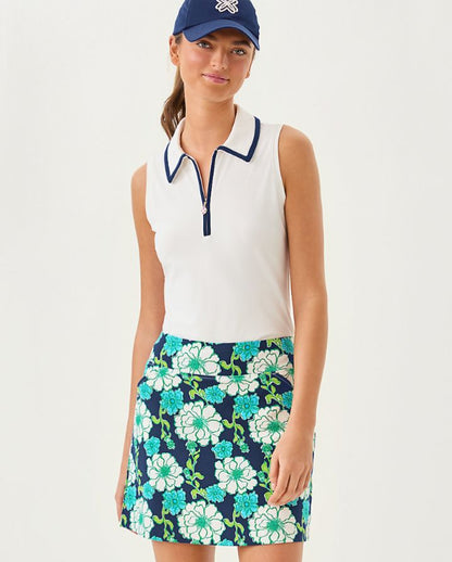 FRIDA HALF ZIP SLEEVELESS POLO