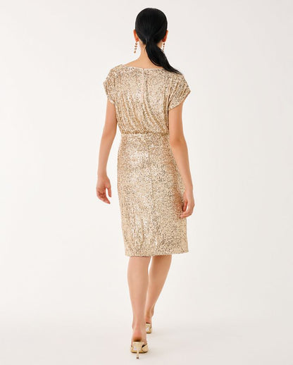 AYLIN SEQUIN MIDI DRESS