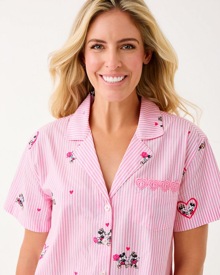 MARI PJ BUTTON-UP TOP