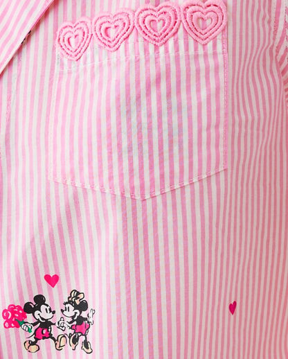 MARI PJ BUTTON-UP TOP