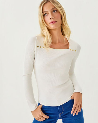 BEATY LONG SLEEVE KNIT TOP
