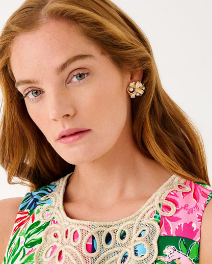 TIS THE SEASON PEARL CLUSTER EARRINGS