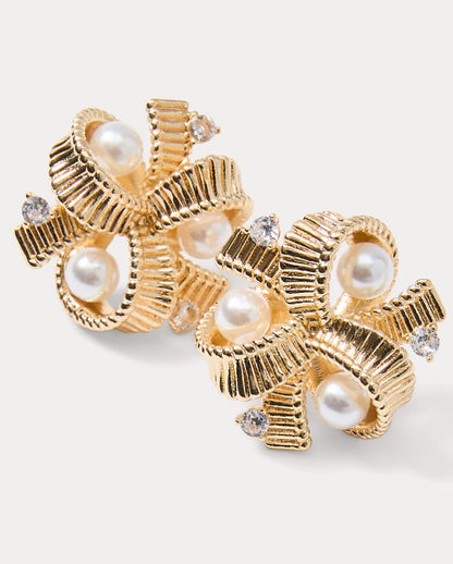 TIS THE SEASON PEARL CLUSTER EARRINGS