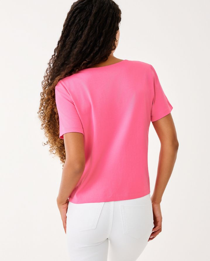 CLAIRMONT RHINESTONE KNIT TOP