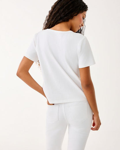 CLAIRMONT RHINESTONE KNIT TOP