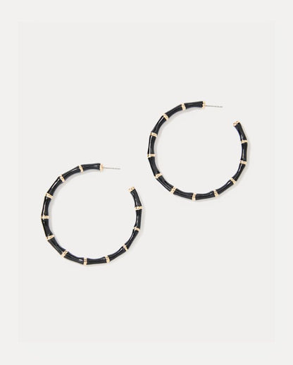 BAMBOO FOREST HOOP EARRINGS