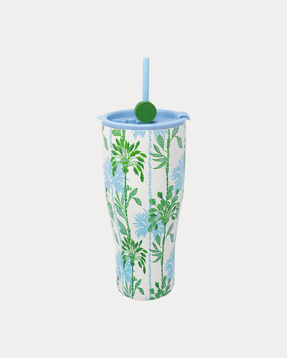 SS TUMBLER WITH STRAW