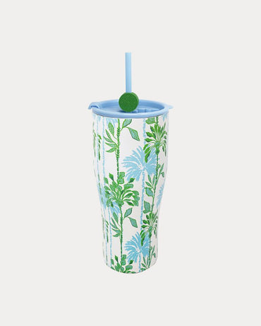 SS TUMBLER WITH STRAW