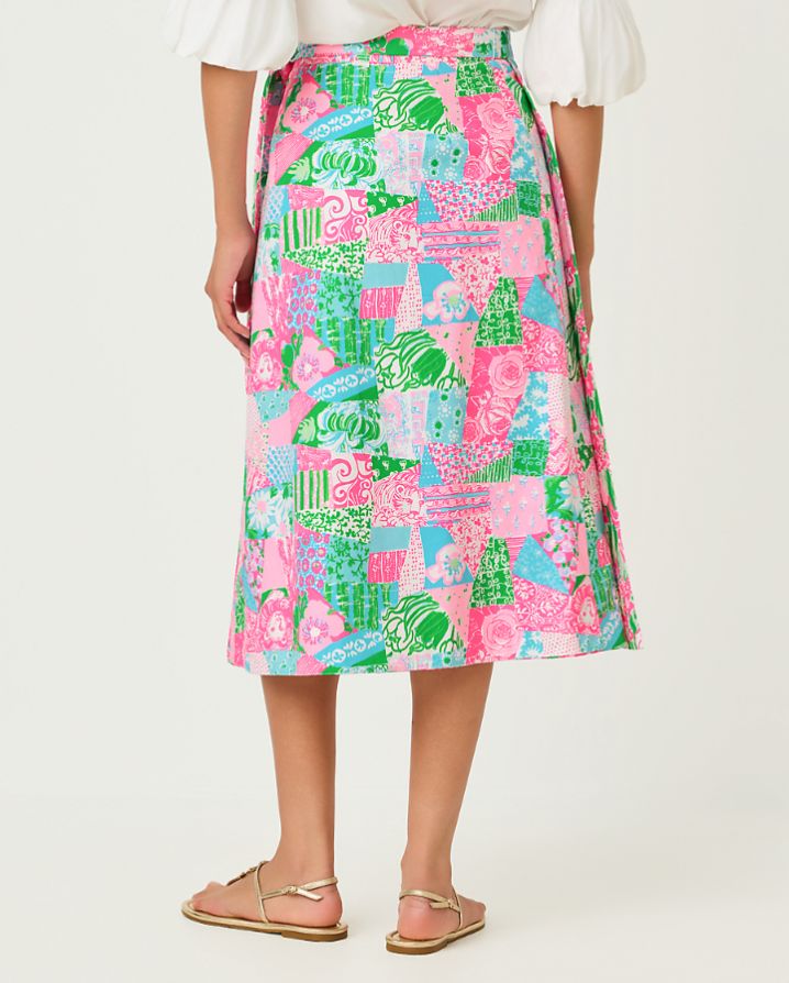 CONSTANCE REVERSIBLE MIDI SKIRT