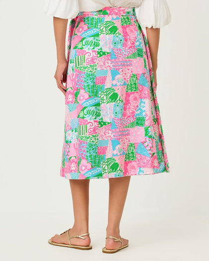 CONSTANCE REVERSIBLE MIDI SKIRT