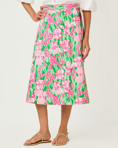 CONSTANCE REVERSIBLE MIDI SKIRT