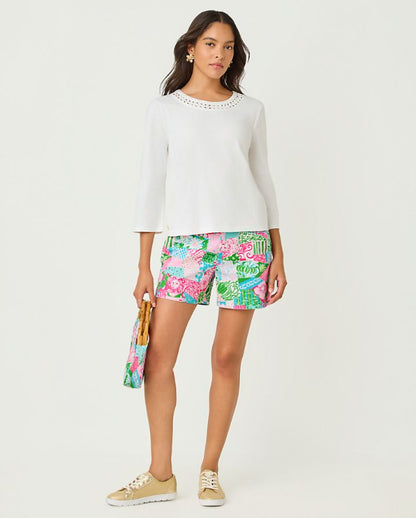 CLAIRMONT 3/4 SLEEVED KNIT TOP