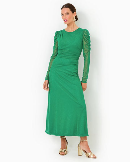 PRESLIE LS MIDI DRESS