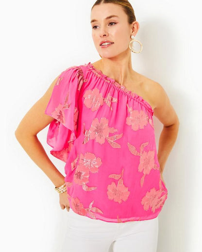 SARAHLEIGH ONE SHOULDER TOP