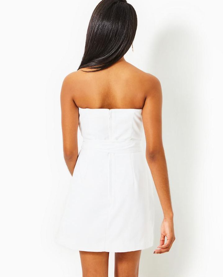 KYLO STRAPLESS SKIRTED ROMPER