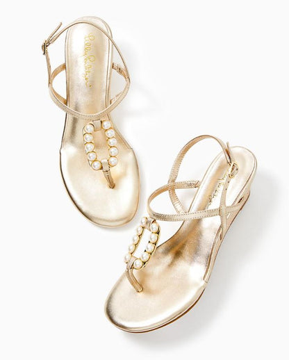 GOOD AS GOLD PEARL WEDGE