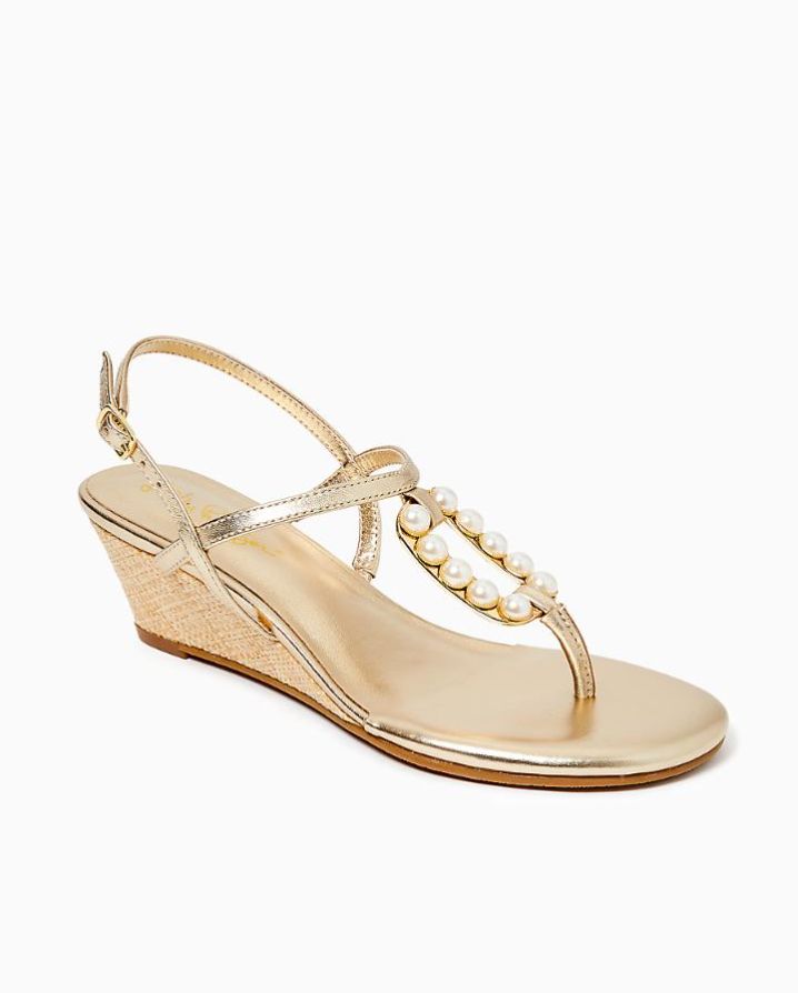 GOOD AS GOLD PEARL WEDGE