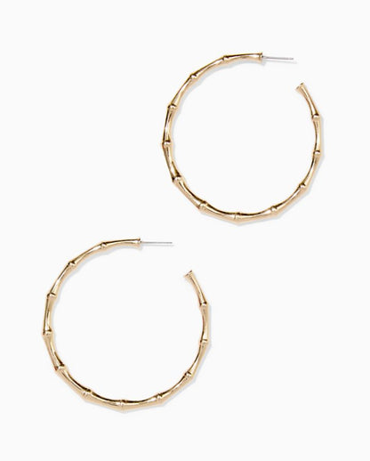 BAMBOO FOREST HOOP EARRINGS