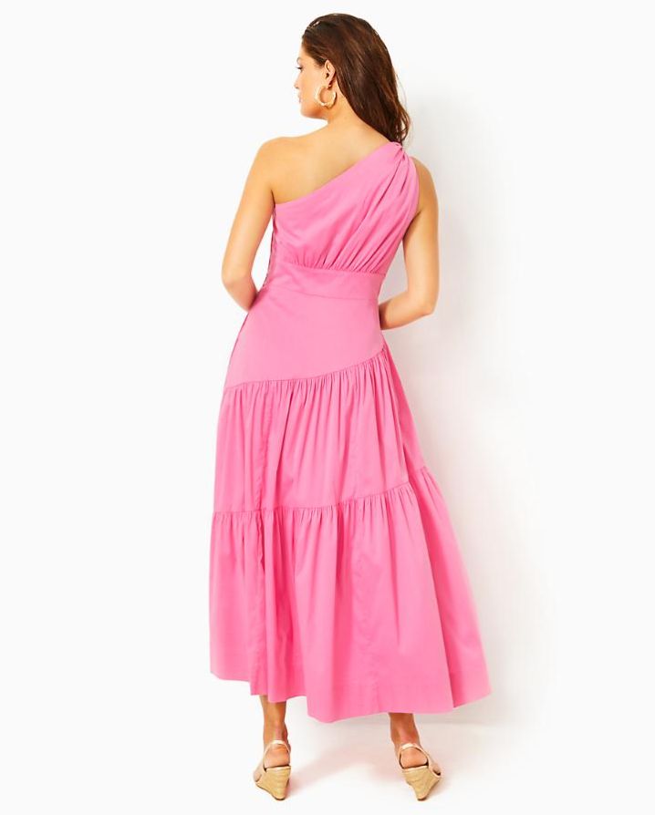 LUCILYN ONE SHOULDER MAXI DRESS