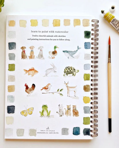 ANIMALS WATERCOLOR WORKBOOK