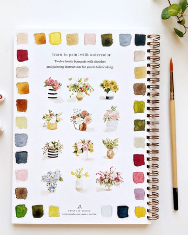 BOUQUETS WATERCOLOR WORKBOOK