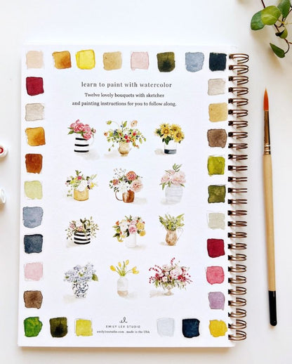 BOUQUETS WATERCOLOR WORKBOOK