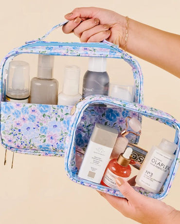 CLEARLY CHIC COSMETIC BAG SET