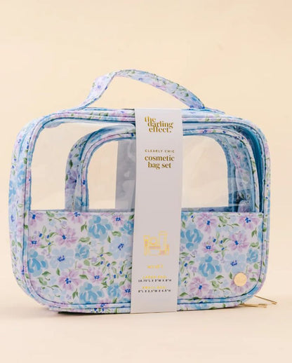CLEARLY CHIC COSMETIC BAG SET