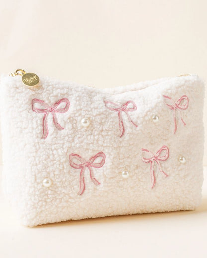 BOWS TEDDY POUCH
